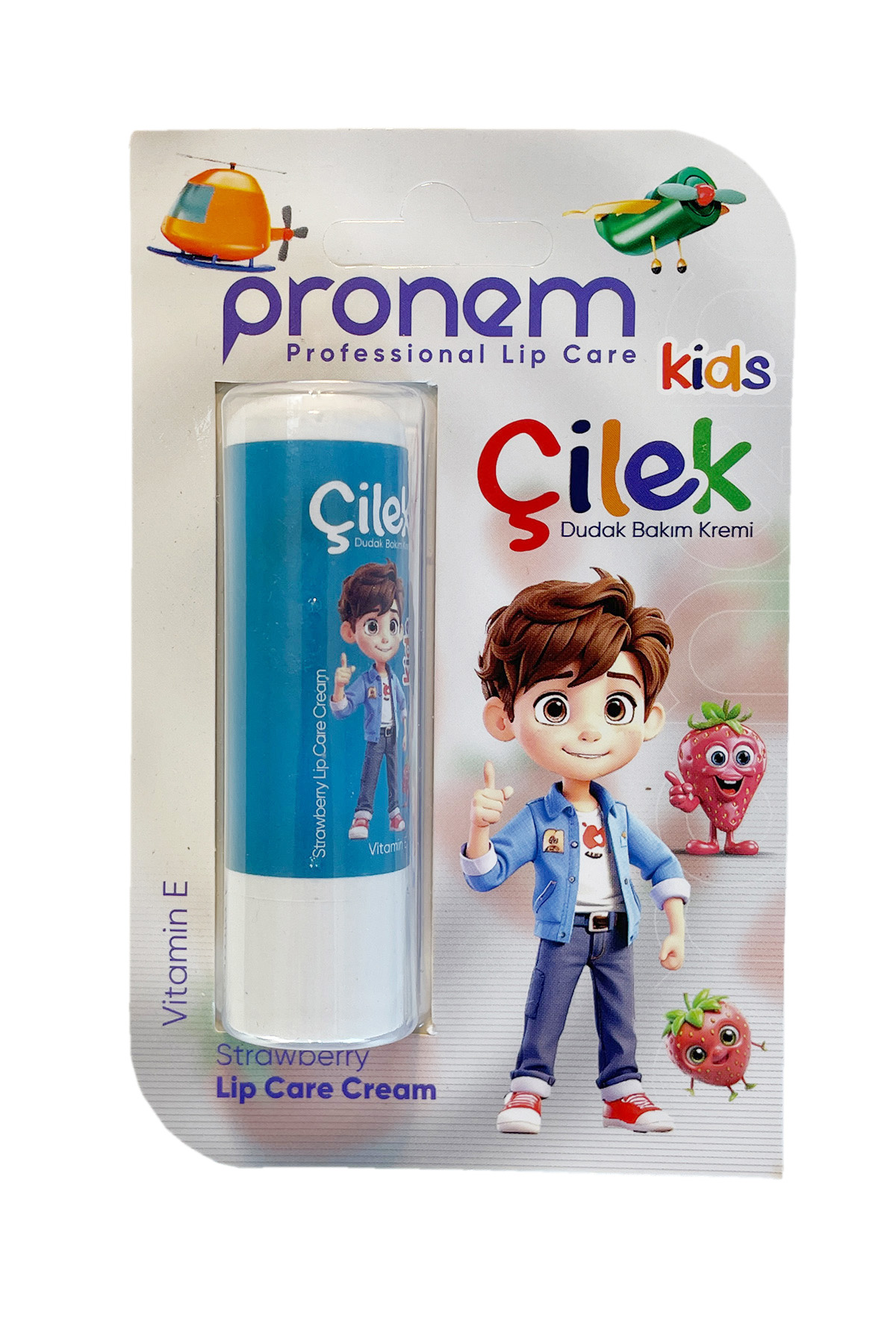 Pronem Kids Dudak Bakım Kremi Erkek- Çilek
