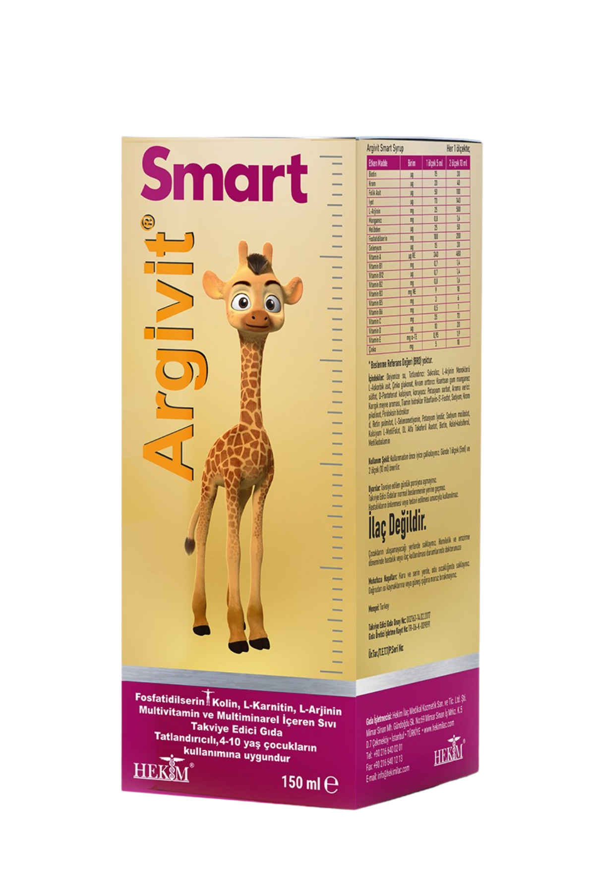 ARGIVIT SMART ŞURUP 150 ML