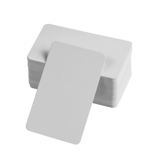 Boş Kelime Kartları 5x8 cm - 50 Adet Oval Kenarlı | Tabu & Not Kartları - Beyaz