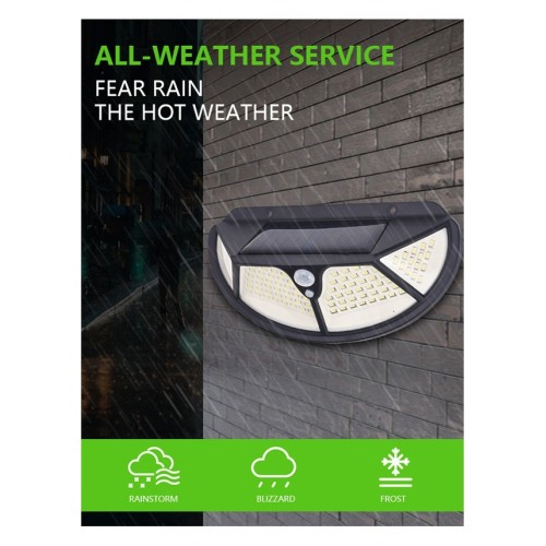 Fonksiyonel Sensörlü 102 Ledli Solar Bahçe Lambası